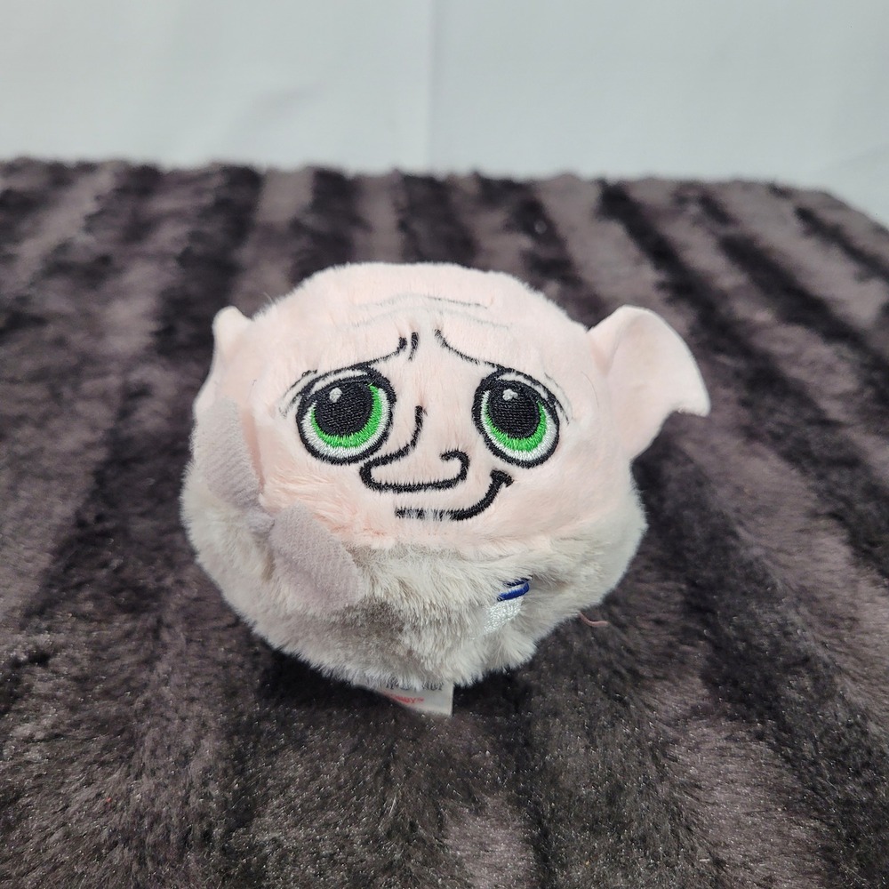 Ty Beanie Bouncers Harry Potter Dobby Plush Ball Wizarding World Toy Grey Pink